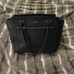 Late spade large shoulder bag